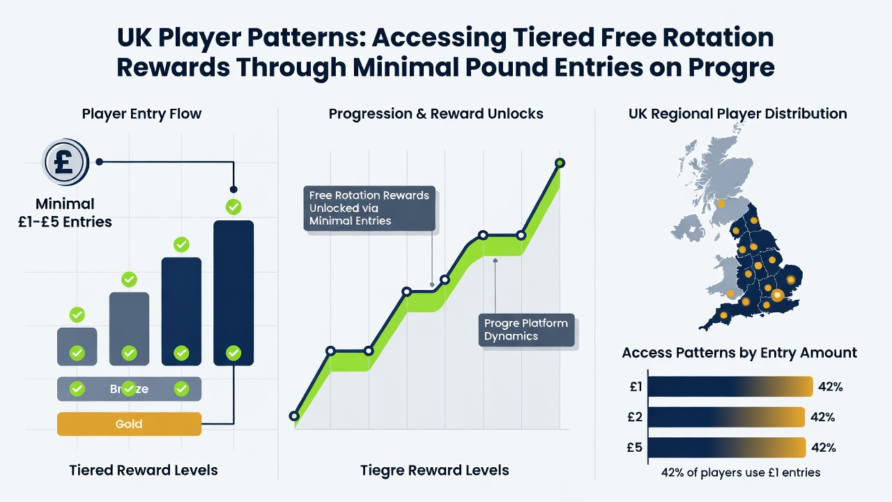 Data visualisation showing player progression through free rotation tiers on UK progressive networks